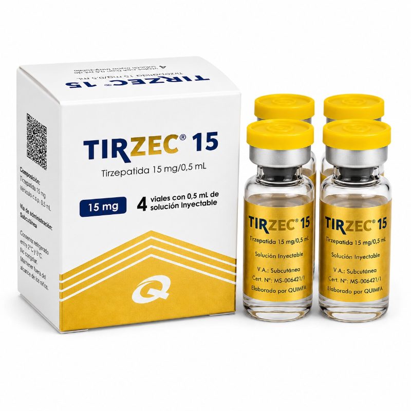 CAIXA TIRZEC 15MG LACRADA | 04 AMPOLAS